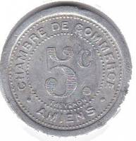 (№1920) Монета Франция 1920 год 5 Centimes (Торговая палата)