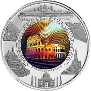 (№2006km131) Монета Камбоджа 2006 год 10,000 Riels (Колизей в многоцветный голограмма)