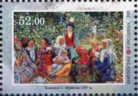 (2015-) Марка Киргизия "Картины известных художников Кыргызстана"  ☉☉ - марка гашеная в идеальном со