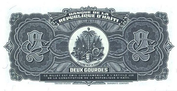  Банкнота Гаити 1990 год 2     UNC