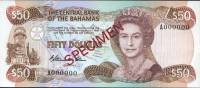  Банкнота Багамские острова Багамы 1984 год 50     UNC