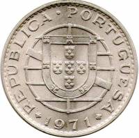 (№1971km80) Монета Ангола 1971 год 20 Escudos