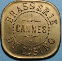 (№1920) Монета Франция 1920 год 1 Franc (Брассери дю казино)