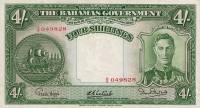 (№1936P-9e) Банкнота Багамские острова 1936 год "4 Shillings"