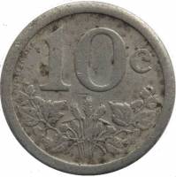 (№1921) Монета Франция 1921 год 10 Centimes