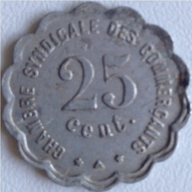 (№1917) Монета Франция 1917 год 25 Centimes