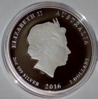 () Монета Австралия 2016 год 2 доллара ""   Биметалл (Серебро - Ниобиум)  UNC