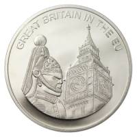 (001) Монета Мальтийский орден 2004 год 100 лир "Великобритания в ЕС"  Медь-Никель  PROOF