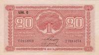 (,) Банкнота Финляндия 1931 год 20 марок    UNC