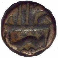 (№1592) Монета Индия 1592 год 1 Dam