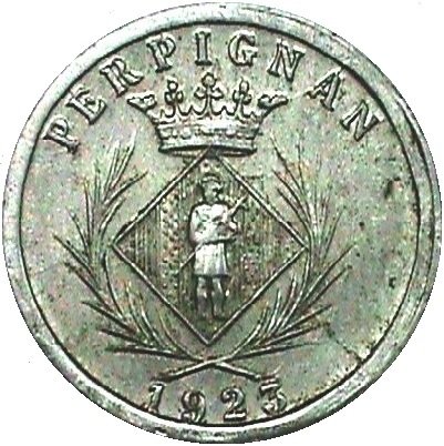 (№1917) Монета Франция 1917 год 5 Centimes
