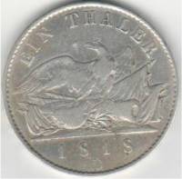 () Монета Германия (Империя) 1816 год 1  ""   Биметалл (Серебро - Ниобиум)  UNC
