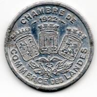 (№1922) Монета Франция 1922 год 10 Centimes