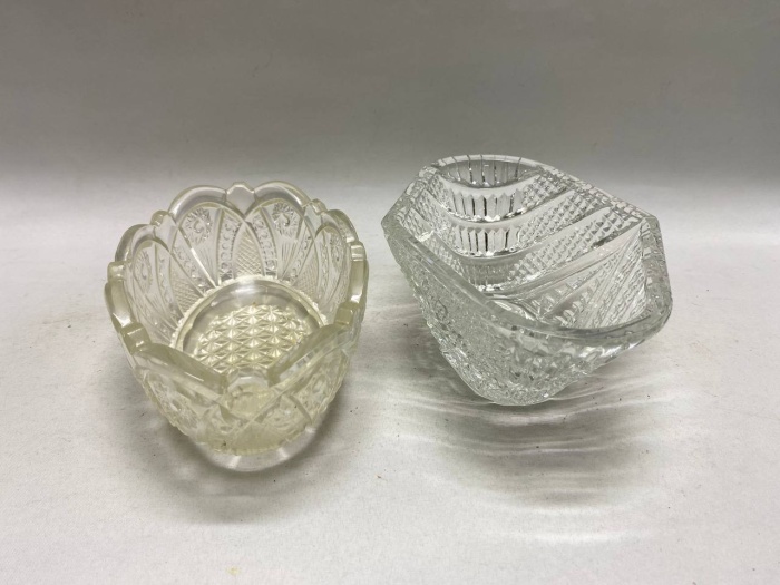 Салатники ладья хрусталь 2 шт