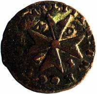 (№1739) Монета Мальта 1739 год 1 Grano (Рамон Despuig)