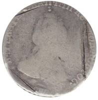 (1784, СПБ) Монета Россия-Финдяндия 1784 год 10 копеек  Шея короче Серебро Ag 750  F