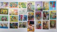 Календарики переливные стерео 24 штуки Мультфильмы Детские разные