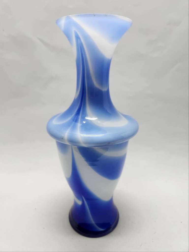 Ваза трехслойная голубая ЛЗХС