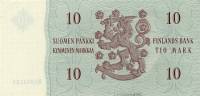 (1963) Банкнота Финляндия 1963 год 10 марок    UNC