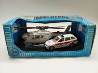 Набор моделей авто 1:43 Ambulanza 118 и вертолет Helitalia Rescueheros в коробке 