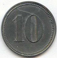 (№1917) Монета Германия 1917 год 10 Pfennig