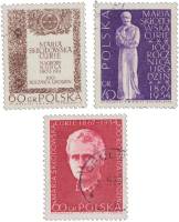 (1967-038-040)Набор Польша "М. Склодовская-Кюри"   100 лет со дня рождения М. Склодовской-Кюри III Θ