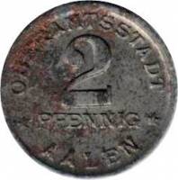 (№1920) Монета Германия 1920 год 2 Pfennig