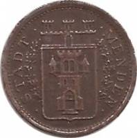(№1919) Монета Германия 1919 год 5 Pfennig