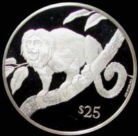 () Монета Британские Виргинские острова 1993 год 25  ""    AU