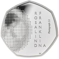 (2020) Монета Великобритания 2020 год 50 пенсов "Розалинда Франклин"  Серебро Ag 925  PROOF