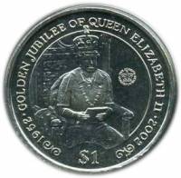 () Монета Британские Виргинские острова 2002 год 1 доллар ""   PROOF