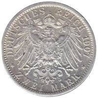 () Монета Германия (Империя) 1907 год   ""   Серебро (Ag)  XF