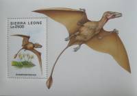 (№1995-262) Блок марок Сьерра-Леоне 1995 год "Rhamphorhynchus", Гашеный