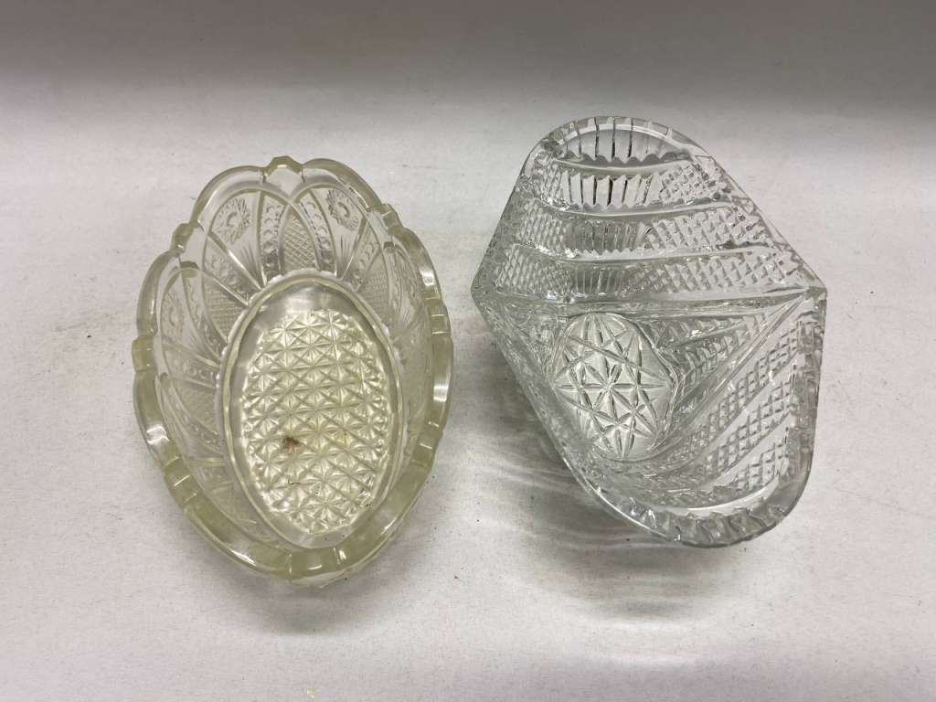 Салатники ладья хрусталь 2 шт