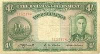 (№1936P-9c) Банкнота Багамские острова 1936 год "4 Shillings"