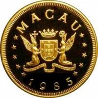 (№1985km32) Монета Макао 1985 год 1,000 Patacas (Год быка)