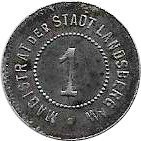 (№1917) Монета Германия 1917 год 1 Pfennig