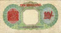 (№1936P-10a) Банкнота Багамские острова 1936 год "10 Shillings"