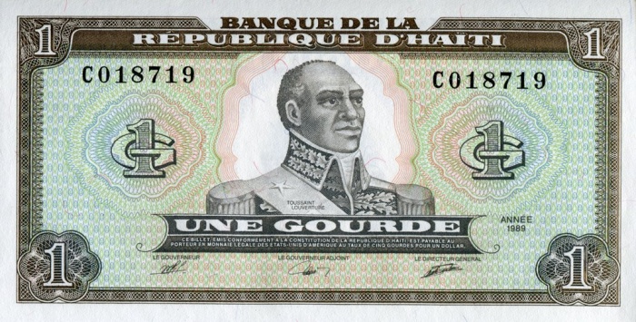  Банкнота Гаити 1989 год 1     UNC