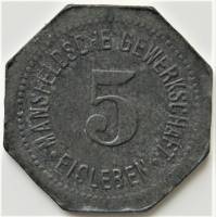 (№1918) Монета Германия 1918 год 5 Pfennig (Частная Профсоюза)