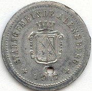 (№1917) Монета Германия 1917 год 10 Pfennig