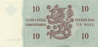 (1963) Банкнота Финляндия 1963 год 10 марок    UNC