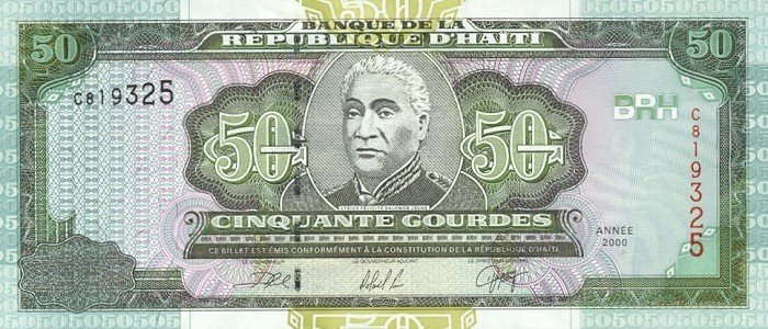  Банкнота Гаити 2000 год 50     UNC