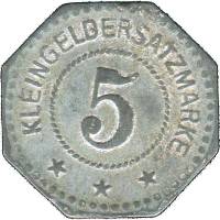 (№1917) Монета Германия 1917 год 5 Pfennig