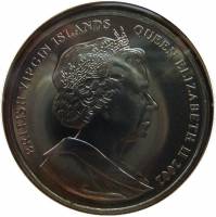 () Монета Британские Виргинские острова 2002 год 1 доллар ""   PROOF