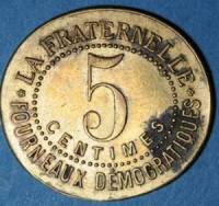 (№1920) Монета Франция 1920 год 5 Centimes (Ла-Fraternelle)