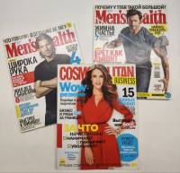 Набор журналов (3 шт) Cosmopolitan 2012 № 9  Men`s Health 2013 № 10, 12 Москва Мягкая обл.  с. С цв 