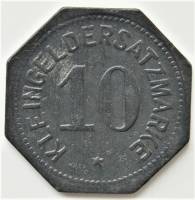 (№1917) Монета Германия 1917 год 10 Pfennig