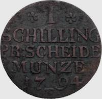() Монета Германия (Империя) 1790 год 1  ""   Медь  UNC