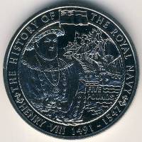 () Монета Остров Гернси 2004 год 5 фунтов ""   AU
